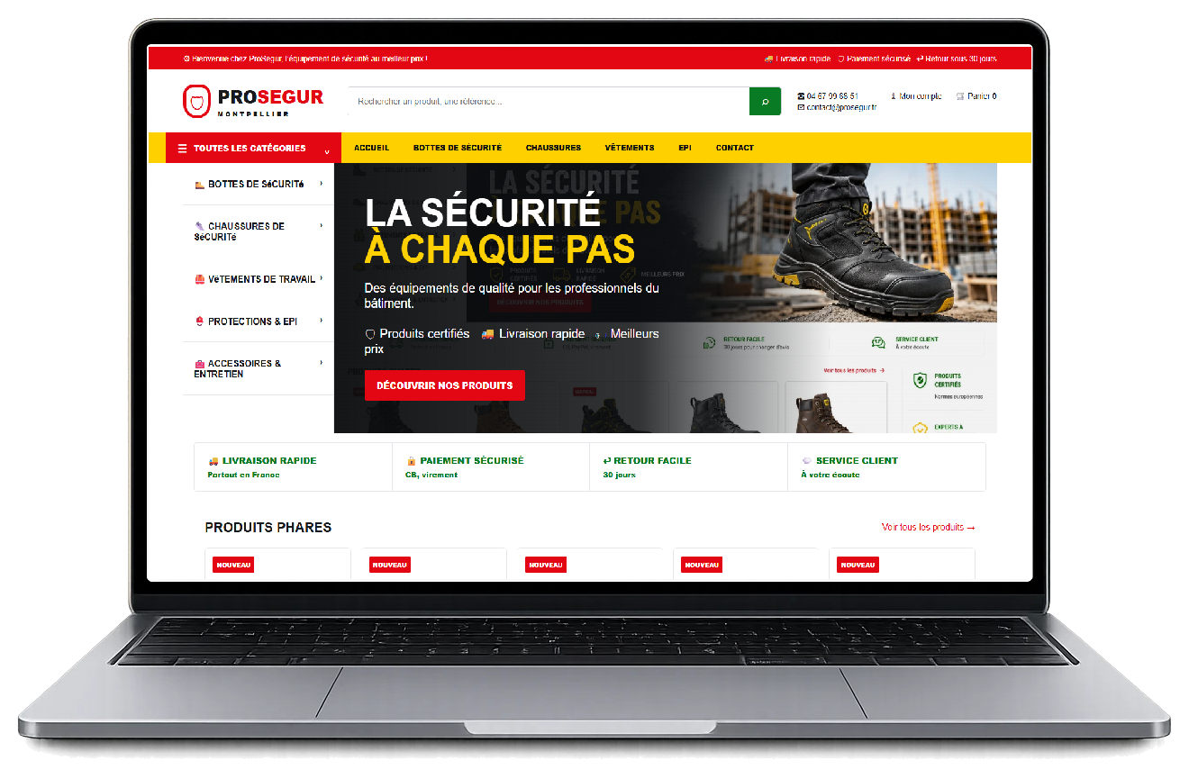Aperçu du Site Boutique